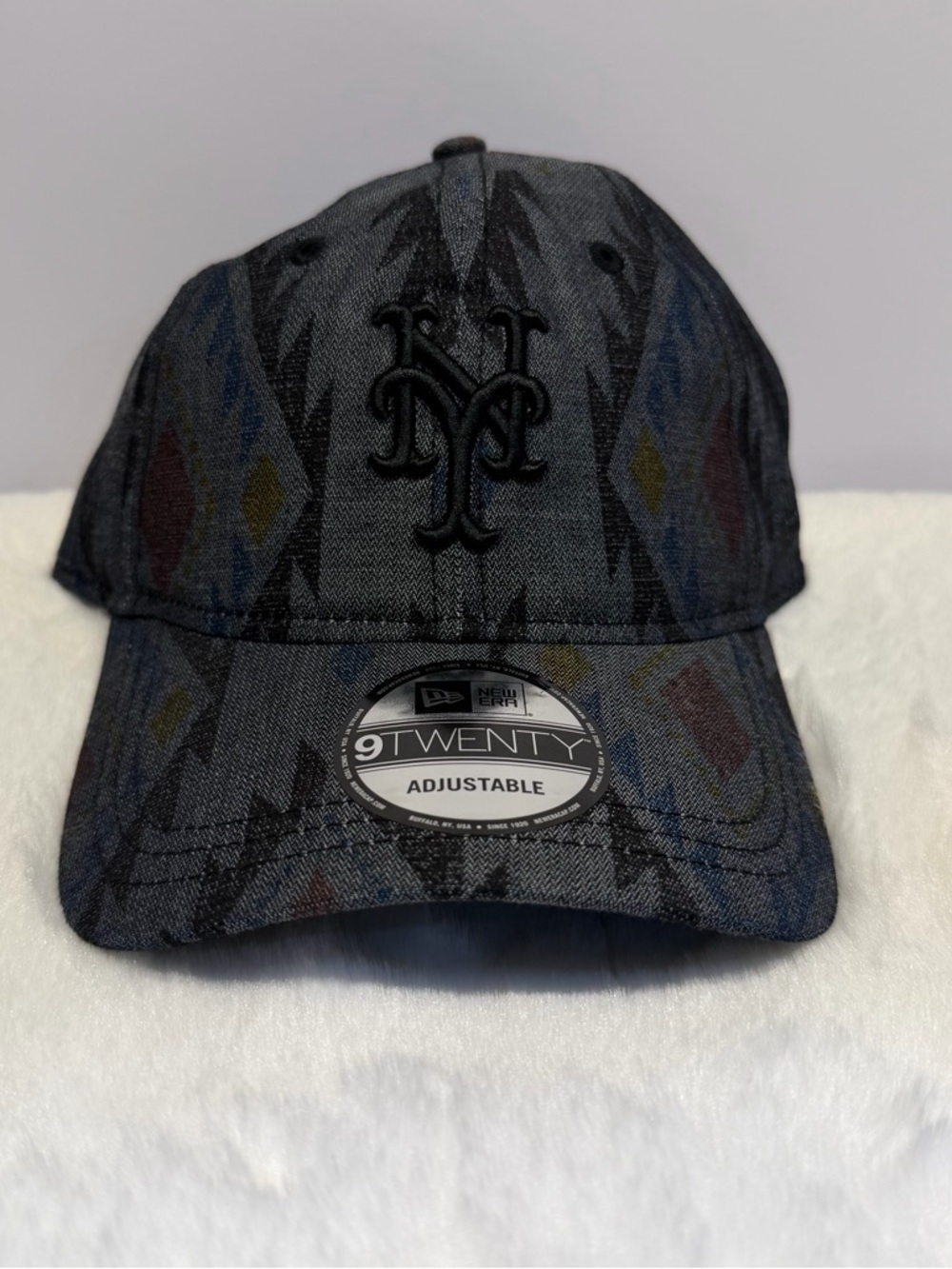 New Era Aztec Pattern 9TWENTY Adjustable New York Mets - Picture 9 of 11